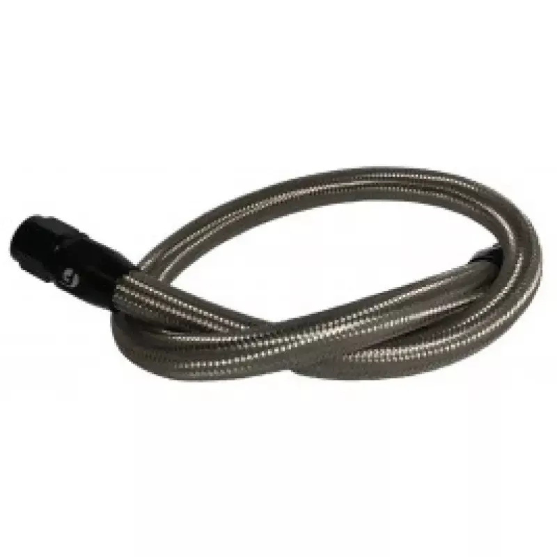 Fleece Performance 98.5-18 Dodge Cummins 34.5in Common Rail/VP44 Coolant Bypass Hose (BLK-Braided)
