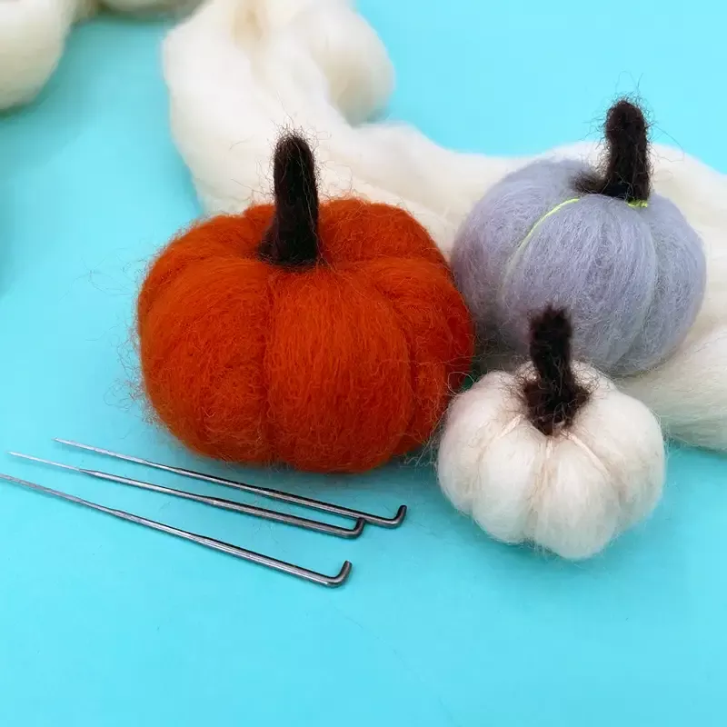 Needle Felted Pumpkins