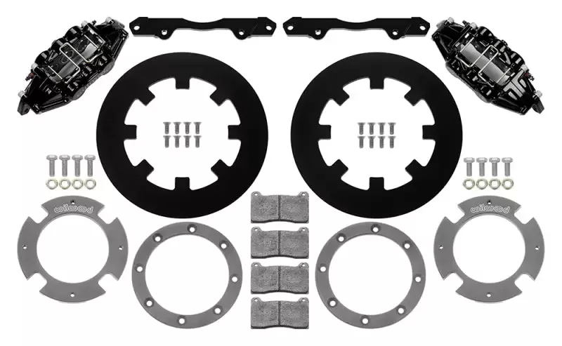 Wilwood 17-21 Can-Am X3RS Black 6-Piston Front Kit 11.25in – Undrilled Rotors