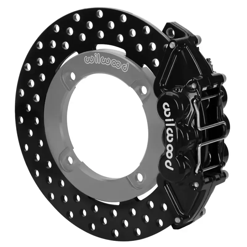 Wilwood 19-22 Honda Talon 1000 Black 4-Piston Rear Kit 11.25in – Drilled Rotors