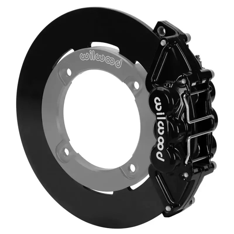 Wilwood 19-22 Honda Talon 1000 Black 4-Piston Rear Kit 11.25in – Plain Face Steel Rotors