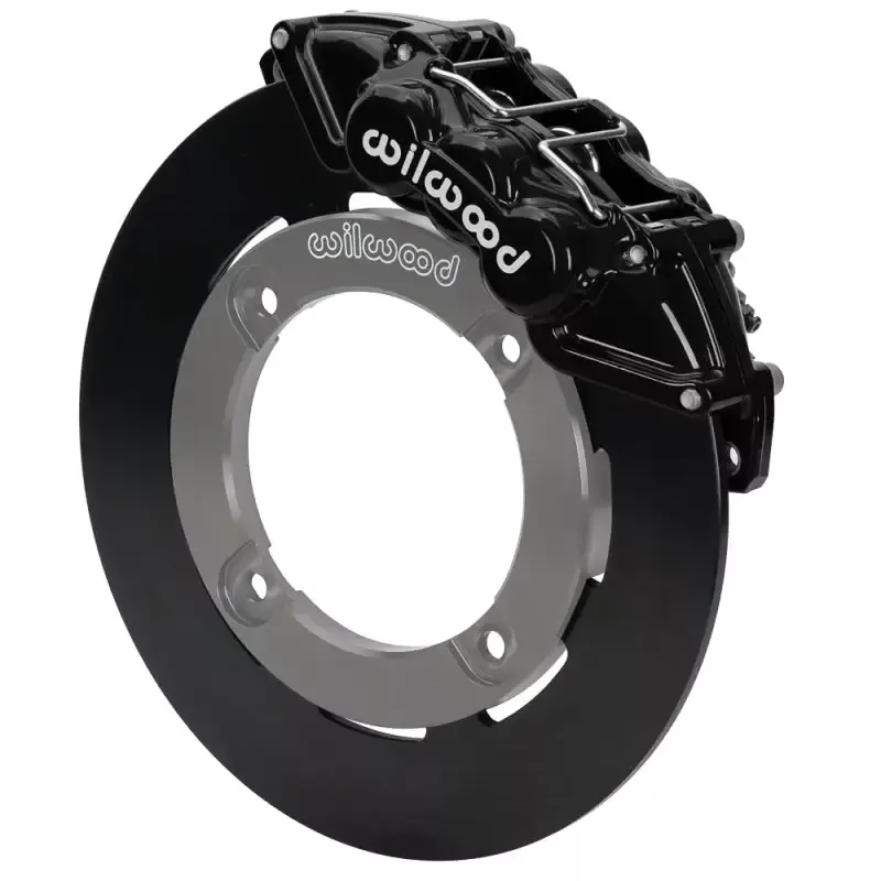 Wilwood 19-22 Honda Talon 1000 Black 6-Piston Front Kit 11.25in – Plain Face Steel Rotors