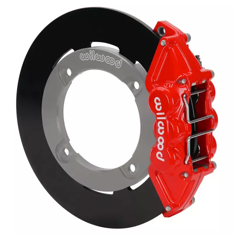 Wilwood 19-22 Honda Talon 1000 Red 4-Piston Rear Kit 11.25in – Plain Face Steel Rotors