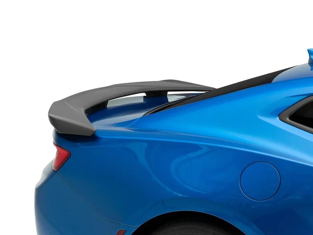 ZL1 Style Rear Spoiler; Primer Black (16-24 Camaro w/o Rear Spoiler Camera)